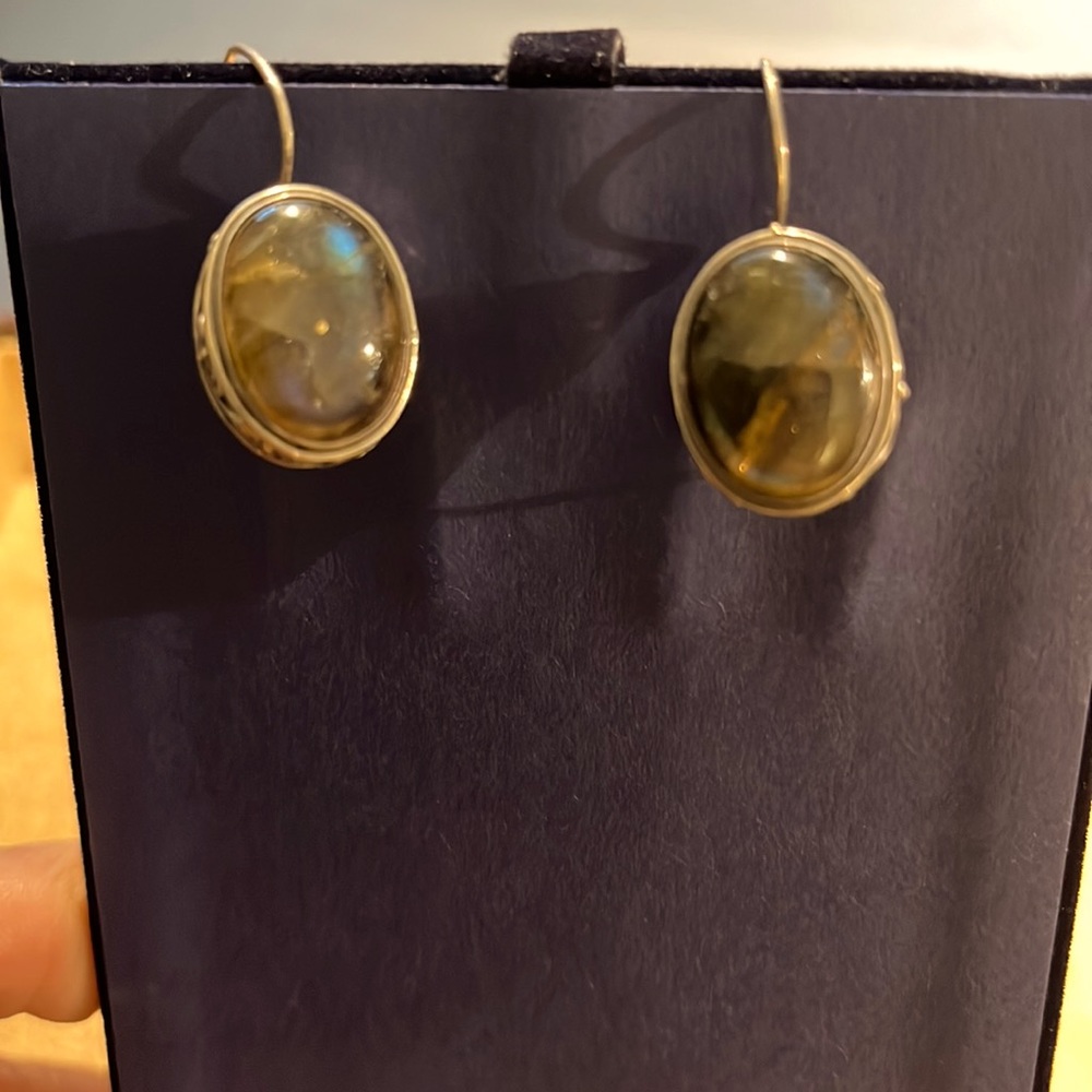 Smoky Topaz silver earrings